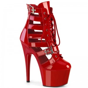 Pleaser Adore-1013MST Women's Heels Boots Red | NZ IMEZLU