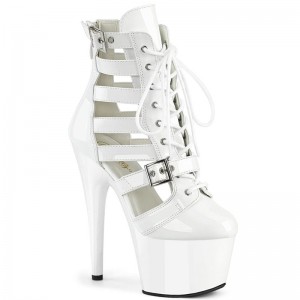 Pleaser Adore-1013MST Women's Heels Boots White | NZ UPCSQB