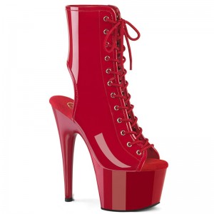 Pleaser Adore-1016 Women's Heels Boots Red | NZ PHBJNE