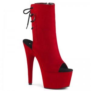 Pleaser Adore-1018FS Women's Heels Boots Red | NZ CSKDRM