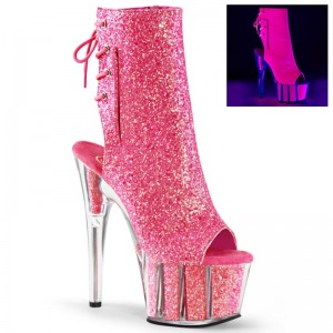 Pleaser Adore-1018G Women's Heels Boots Pink | NZ PBTFHZ