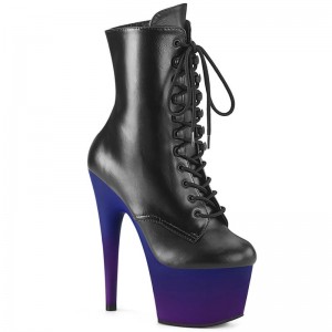 Pleaser Adore-1020BP Women's Heels Boots Black / Blue | NZ EDLVYA