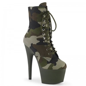 Pleaser Adore-1020CAMO Women's Heels Boots Camo | NZ DOAYBJ