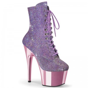 Pleaser Adore-1020CHRS Women's Heels Boots Purple | NZ NEAUHQ