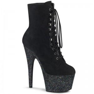 Pleaser Adore-1020FSMG Women's Heels Boots Black | NZ DOIAUG