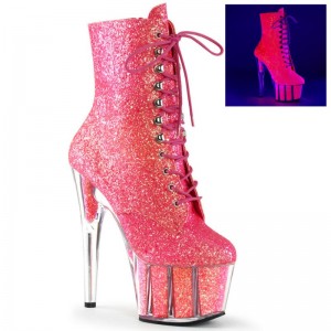 Pleaser Adore-1020G Women's Heels Boots Pink | NZ CRDVBO