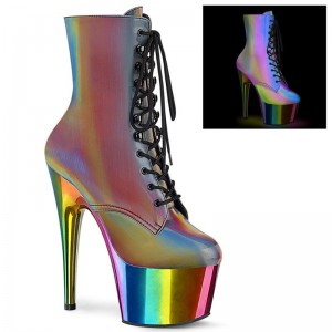 Pleaser Adore-1020RC-REFL Women's Heels Boots Multicolor | NZ CYWRTQ