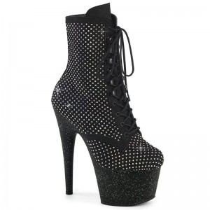 Pleaser Adore-1020RM Women's Heels Boots Black | NZ SXKFJW