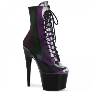 Pleaser Adore-1020SHG Women's Heels Boots Purple / Black | NZ XYSWGL