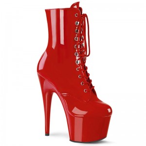 Pleaser Adore-1020 Women's Heels Boots Red | NZ FHGLDV