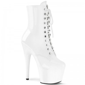 Pleaser Adore-1020 Women's Heels Boots White | NZ FUIOXE