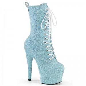 Pleaser Adore-1040GR Women's Heels Boots Blue | NZ RVMTCQ