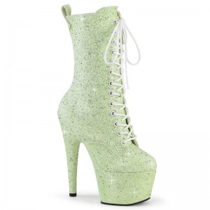 Pleaser Adore-1040GR Women's Heels Boots Green | NZ GCAMZX