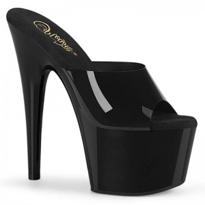 Pleaser Adore-701N Women's Platform Slides Black | NZ CRLOFH