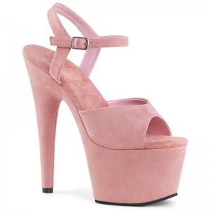 Pleaser Adore-709FS Women's Platform Heels Sandals Pink | NZ SMHQYU