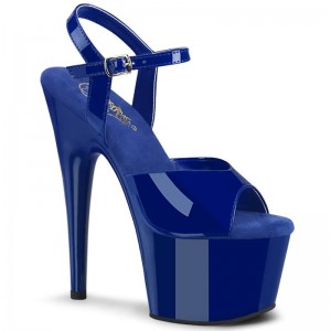 Pleaser Adore-709 Women's Platform Heels Sandals Blue | NZ ECAUBF