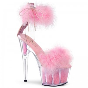 Pleaser Adore-724F Women's Platform Heels Sandals Pink | NZ GIEFOV