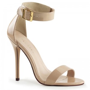 Pleaser Amuse-10 Women's Heels Sandals Beige | NZ EDHYJI