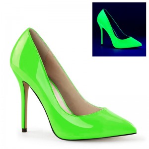 Pleaser Amuse-20 Women's Pumps Green | NZ JKICZP