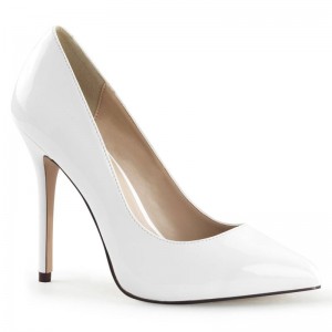 Pleaser Amuse-20 Women's Pumps White | NZ ZHWITJ