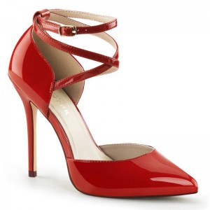 Pleaser Amuse-25 Women's Pumps Red | NZ RUEOIB