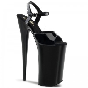 Pleaser Beyond-009 Women's Platform Heels Sandals Black | NZ HEUKAR