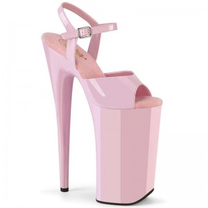 Pleaser Beyond-009 Women's Platform Heels Sandals Pink | NZ BTOUIZ