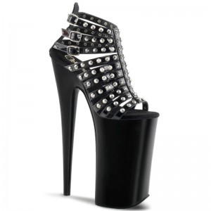 Pleaser Beyond-093 Women's Platform Heels Sandals Black | NZ VHGFBO