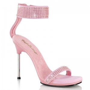 Pleaser Chic-40 Women's Heels Sandals Pink | NZ KDUVOE