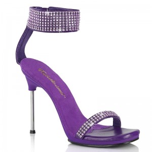 Pleaser Chic-40 Women's Heels Sandals Purple | NZ YGLUQR