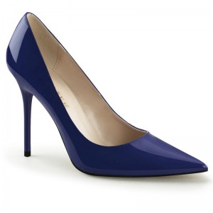 Pleaser Classique-20 Women's Pumps Navy | NZ CRSKTZ