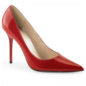 Pleaser Classique-20 Women's Pumps Red | NZ BZNJEQ