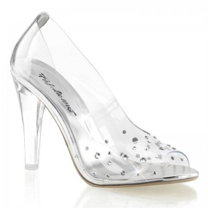 Pleaser Clearly-420 Women's Pumps Clear | NZ RQFGXL