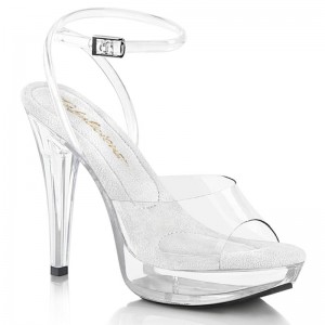 Pleaser Cocktail-506 Women's Platform Heels Sandals Clear | NZ AWPJML