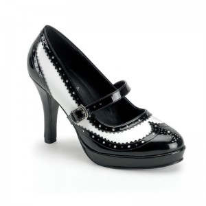 Pleaser Contessa-06 Women's Pumps Black / White | NZ HPBZXR