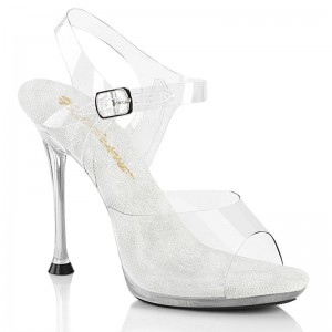 Pleaser Cupid-408 Women's Heels Sandals Clear | NZ VRJBDC