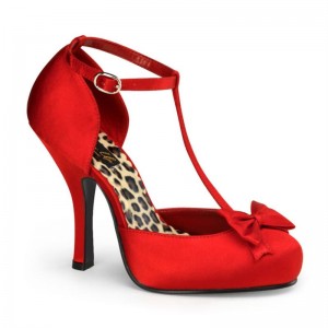 Pleaser Cutiepie-12 Women's Pumps Red | NZ PNHDXV