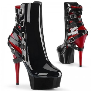 Pleaser Delight-1012 Women's Heels Boots Red | NZ DNXPTY