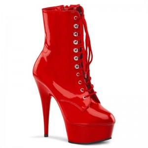 Pleaser Delight-1020 Women's Heels Boots Red | NZ ZXPBNW