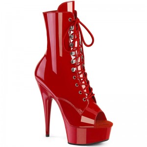 Pleaser Delight-1021 Women's Heels Boots Red | NZ EPMUXV