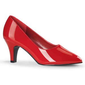 Pleaser Divine-420 Women's Pumps Red | NZ OTICZU