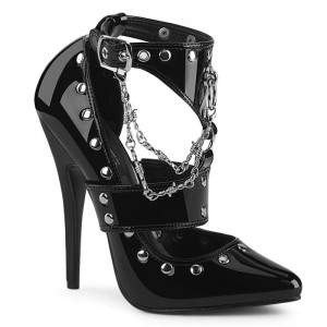 Pleaser Domina-118 Women's Heels Sandals Black | NZ RFACLG