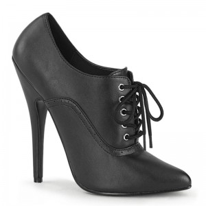 Pleaser Domina-460 Vegan Leather Women's Pumps Black | NZ ZLQVOR