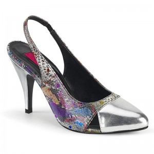 Pleaser Dream-405 Women's Pumps Multicolor / Silver | NZ LXPAYR