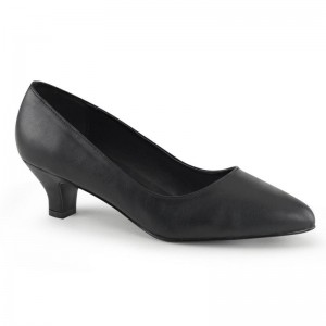 Pleaser Fab-420 Vegan Leather Women's Pumps Black | NZ NWTVPY