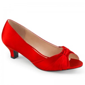 Pleaser Fab-422 Women's Pumps Red | NZ TEFXKU