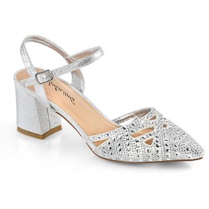 Pleaser Faye-06 Women's Pumps Silver | NZ MNJWPT