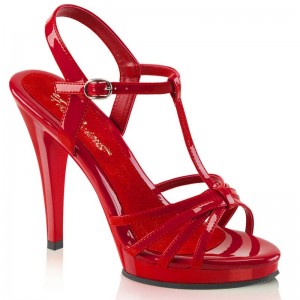 Pleaser Flair-420 Women's Heels Sandals Red | NZ FNLHWA