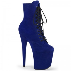 Pleaser Flamingo-1020FS Women's Heels Boots Blue | NZ ZAMDJF