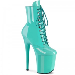 Pleaser Flamingo-1020 Women's Heels Boots Turquoise | NZ DEZTHA